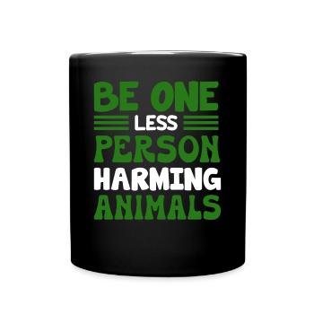 Vegan Veganism - Full Colour Mug - black - Front