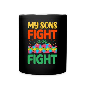 Autism Autistic - Full Colour Mug - black - Front