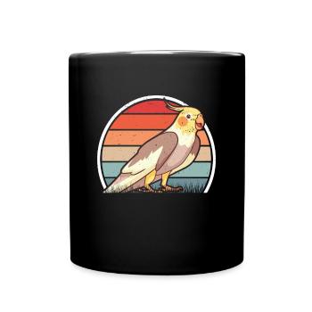 Budgie Retro Welli Vintage - Mug uni - noir - Devant