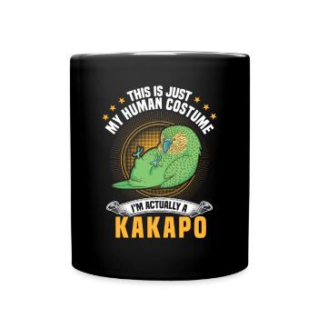 Kakapo costume flightless parrot - Full Colour Mug - black - Front