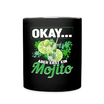 Mojto Longdrink Cocktail - Tasse einfarbig - Schwarz - Vorne