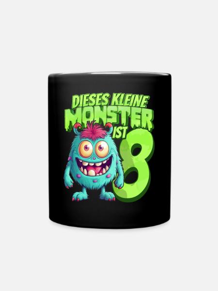Dieses kleine Monster ist 8 - acht Jahre - 8. - Tasse einfarbig - Schwarz