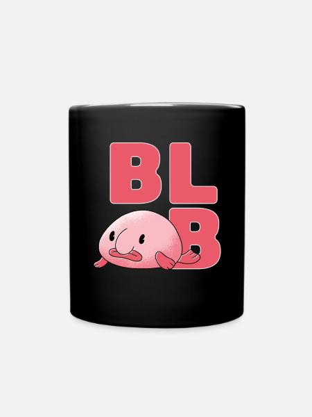 Blobfisch - Tasse einfarbig - Schwarz