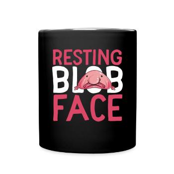 Blob fish - Full Colour Mug - black - Front