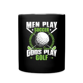 Funny Golfing Golfer Love Golf Player - Full Colour Mug - black - Front