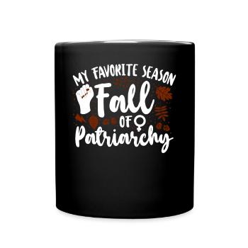 Feminist My Favorite Season Fall - Full Colour Mug - black - Front