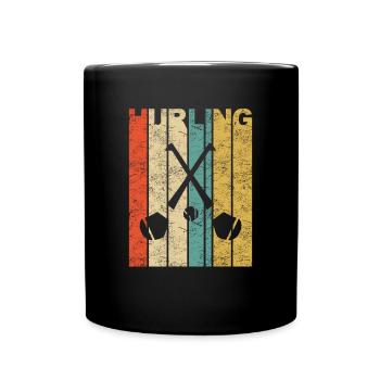 Hurling Irish Sport Team Gaelic Football Vintage - Tasse einfarbig - Schwarz - Vorne