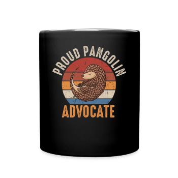 Proud Pangolin Advocate Owner of a - Full Colour Mug - black - Front