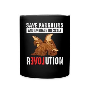 Scale Revolution Pangolins Lover Pangolin - Full Colour Mug - black - Front