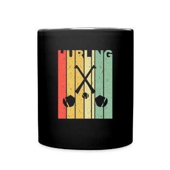 Hurling Gaelic Football Schläger Irish Team - Tasse einfarbig - Schwarz - Vorne