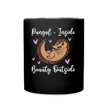 Pangol-inside Pangolins Lover Pangolin - Full Colour Mug - black - Front