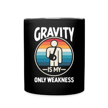 Extremsport lustiges Geschenk Extremsportler - Tasse einfarbig - Schwarz - Vorne