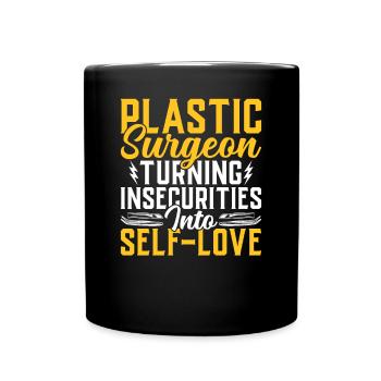 Plastic Surgeon Self-Love Surgical - Full Colour Mug - black - Front
