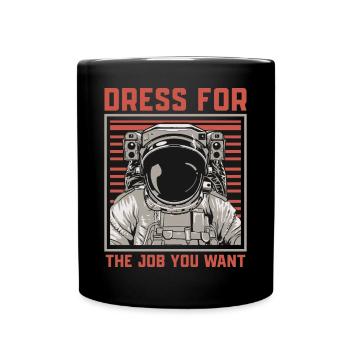 Astronaut Raumfahrt Geschenk - Tasse einfarbig - Schwarz - Vorne