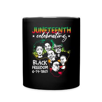Celebrating Juneteenth - Full Colour Mug - black - Front