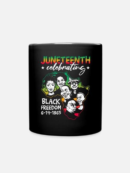 Wir feiern Juneteenth - Tasse einfarbig - Schwarz