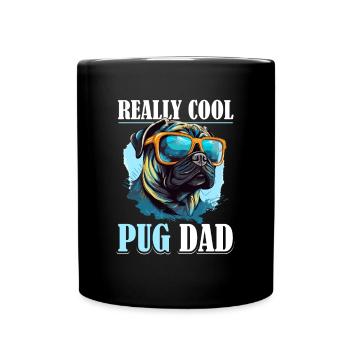 Pug Dog Breed Pet - Really Cool Pug Dad - Mug uni - noir - Devant