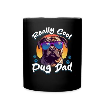 Pug Dog Breed Pet - Really Cool Pug Dad - Mug uni - noir - Devant