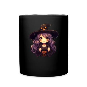 Sorcière comique - Mug uni - noir - Devant