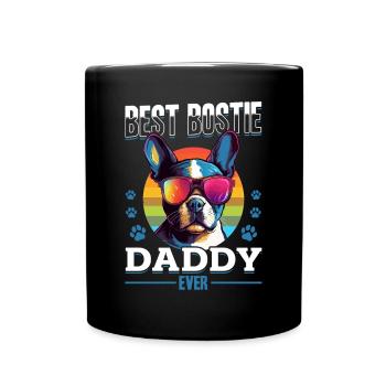 Boston Terrier Bostie Dog Breed Pet - Full Colour Mug - black - Front