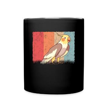 Budgie Retro Welli Vintage - Mug uni - noir - Devant