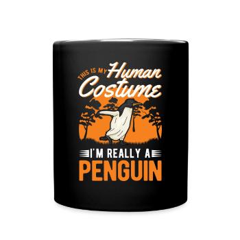 Pinguin Costume Humain Pinguin Pinguin - Mug uni - noir - Devant