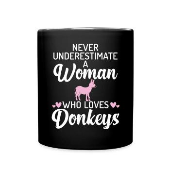 Cadeaux d’amoureux de l’âne - Mug uni - noir - Devant