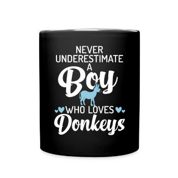 Donkey Lover Gifts - Tasse einfarbig - Schwarz - Vorne