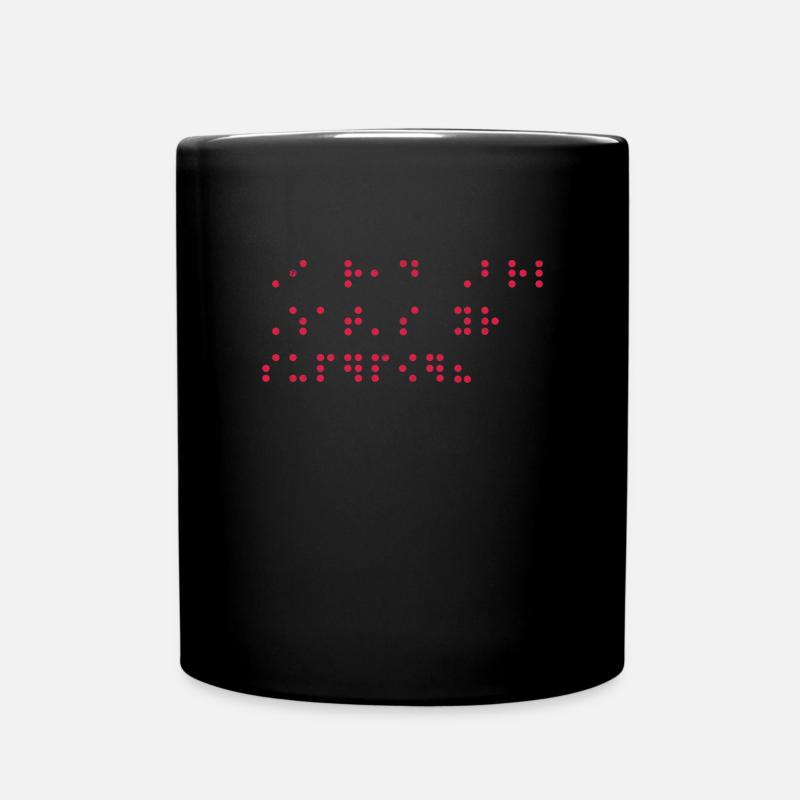 Braille - Mug uni - noir