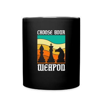 Chess Chess Board Checkmate Chess Player - Full Colour Mug - black - Front
