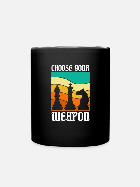 Chess Chess Board Checkmate Chess Player - Full Colour Mug - black