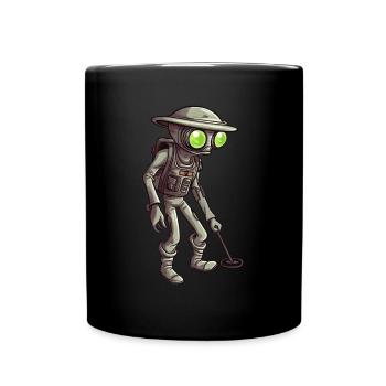 Détecteurs de métaux extraterrestres Chasseurs au trésor - Mug uni - noir - Devant