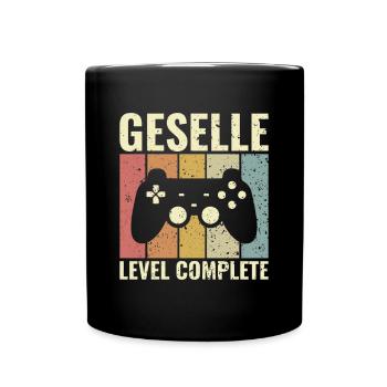 Geselle Level Complete - Abschluss Prüfung - Tasse einfarbig - Schwarz - Vorne