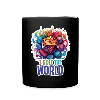 I Role the World – Conception de Jeux de Rôle Fantastique - Mug uni - noir - Devant