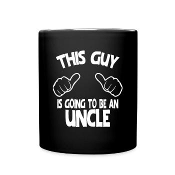 This Guy Is Going To Be An Uncle - Full Colour Mug - black - Front