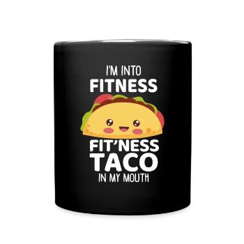 Je suis dans le taco de fitness dans ma bouche - Mug uni - noir - Devant