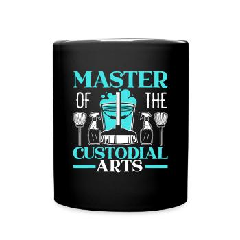 Maître de l’école de conciergerie des arts gardiens - Mug uni - noir - Devant