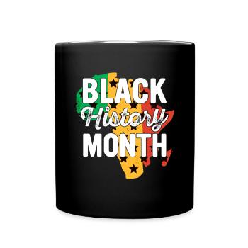 Black History Month Black History - Tasse einfarbig - Schwarz - Vorne