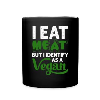 Vegan Veganism - Full Colour Mug - black - Front