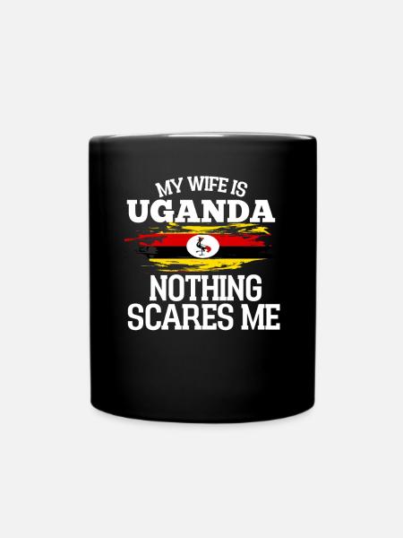 Uganda - Tasse einfarbig - Schwarz