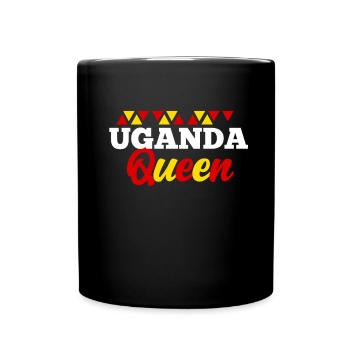 Uganda - Tasse einfarbig - Schwarz - Vorne