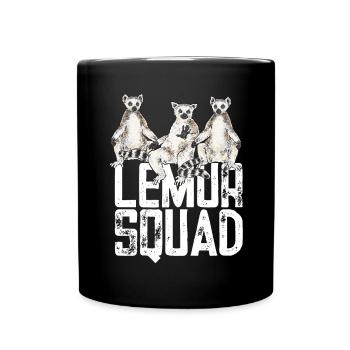 Lémurien à queue annelée - Mug uni - noir - Devant