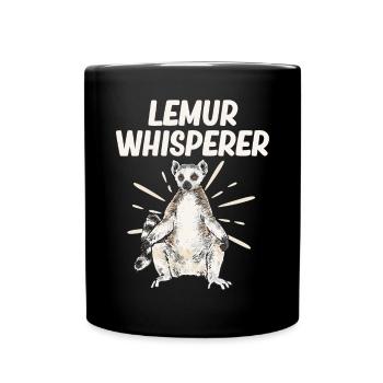Lémurien à queue annelée - Mug uni - noir - Devant