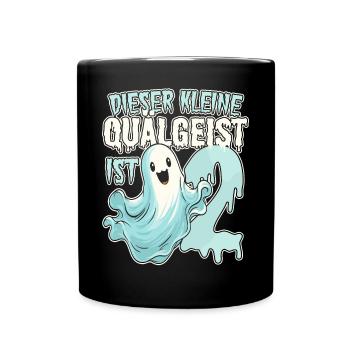 Dieser kleine Quälgeist ist 2 - zwei Jahre - 2. - Tasse einfarbig - Schwarz - Vorne