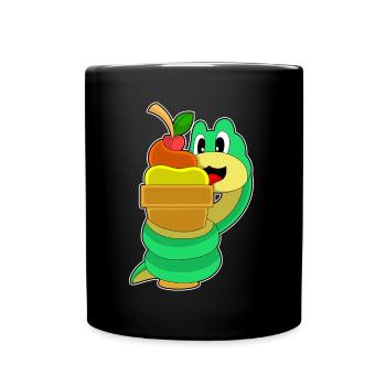 Snake waffle ice cream - Full Colour Mug - black - Front