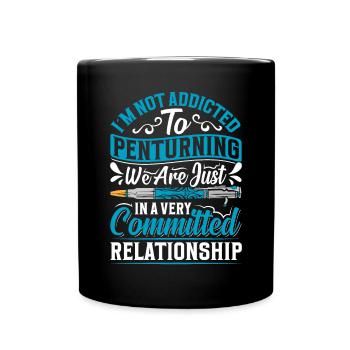 Pen Turning Kit - Full Colour Mug - black - Front