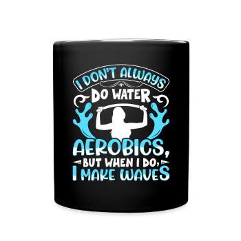 Aerobic Exercise Designs - Tasse einfarbig - Schwarz - Vorne
