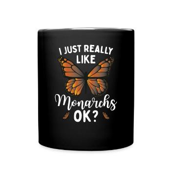 Citation de l’amant monarque - Mug uni - noir - Devant