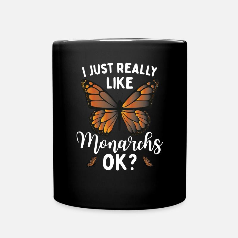 Zitat von Monarch Lover - Tasse einfarbig - Schwarz