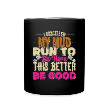 Perfect funny Race - Tasse einfarbig - Schwarz - Vorne